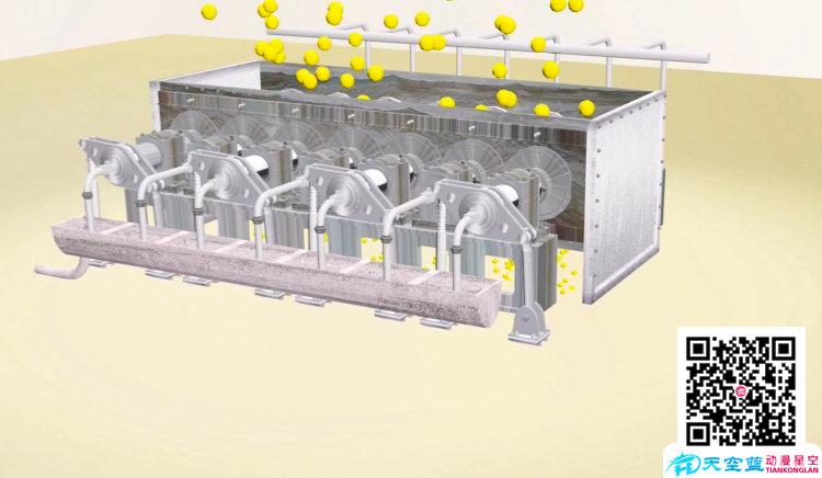 武漢祥一赤輥卸料器（單動）3D工業(yè)仿真機械動畫制作.png