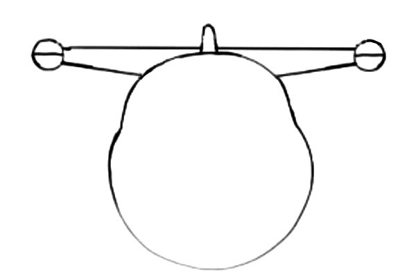 三、接著畫(huà)頂部的機(jī)翼。.jpg