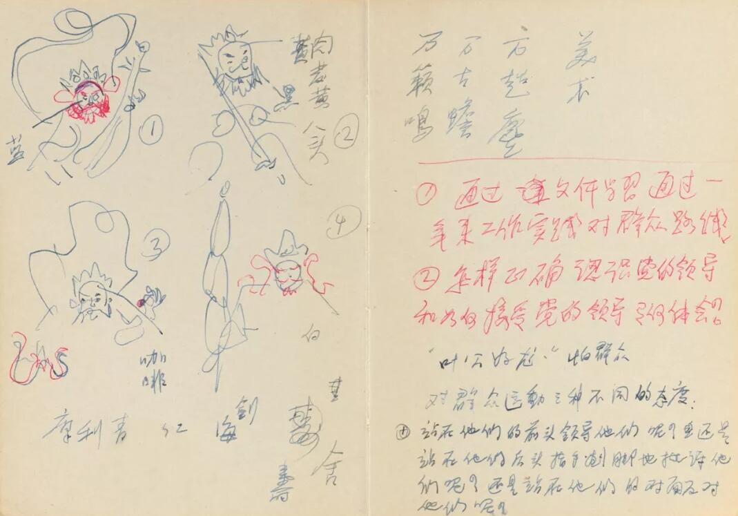 1959年，張光宇筆記本里有關(guān)大鬧天宮的草圖.jpg