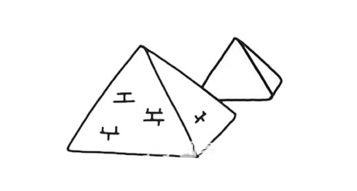 埃及金字塔簡(jiǎn)筆畫(huà)手繪涂色