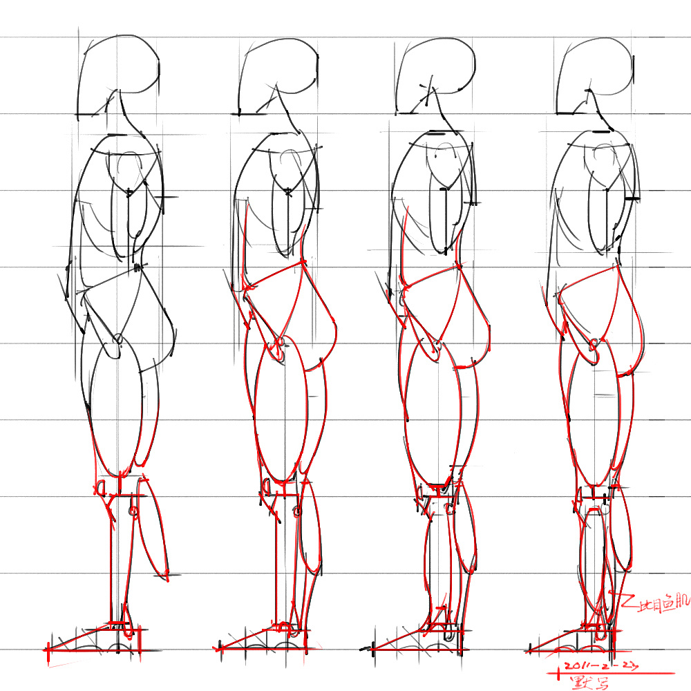 「動漫設(shè)計」分享一波繪畫專用人體解剖素材 part 05