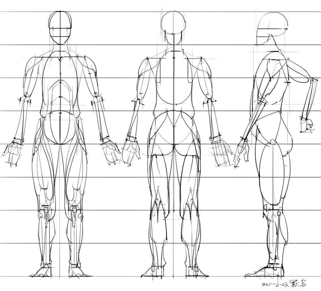 「動漫設(shè)計」分享一波繪畫專用人體解剖素材 part 05