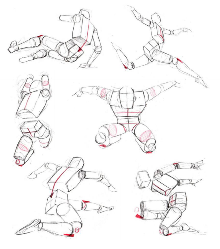 「動(dòng)漫設(shè)計(jì)」人體繪畫進(jìn)階 part 03 常規(guī)運(yùn)動(dòng)姿態(tài)