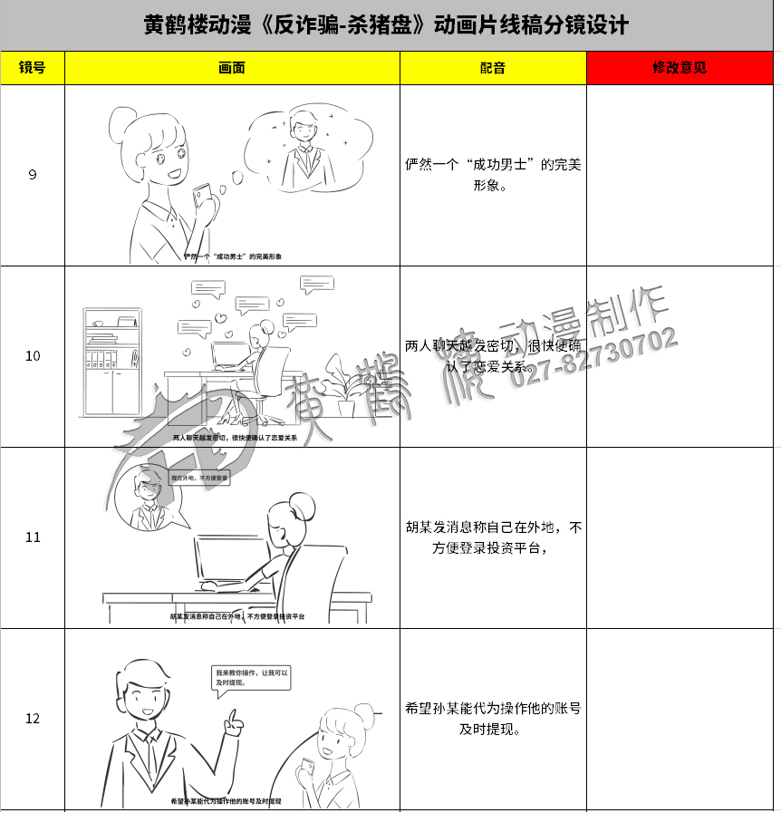 黃鶴樓動(dòng)漫《反詐騙-殺豬盤(pán)》動(dòng)畫(huà)片線(xiàn)稿分鏡設(shè)計(jì)9-12.jpg